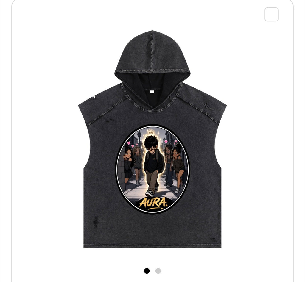 Aura Washed Hooded Tank Top