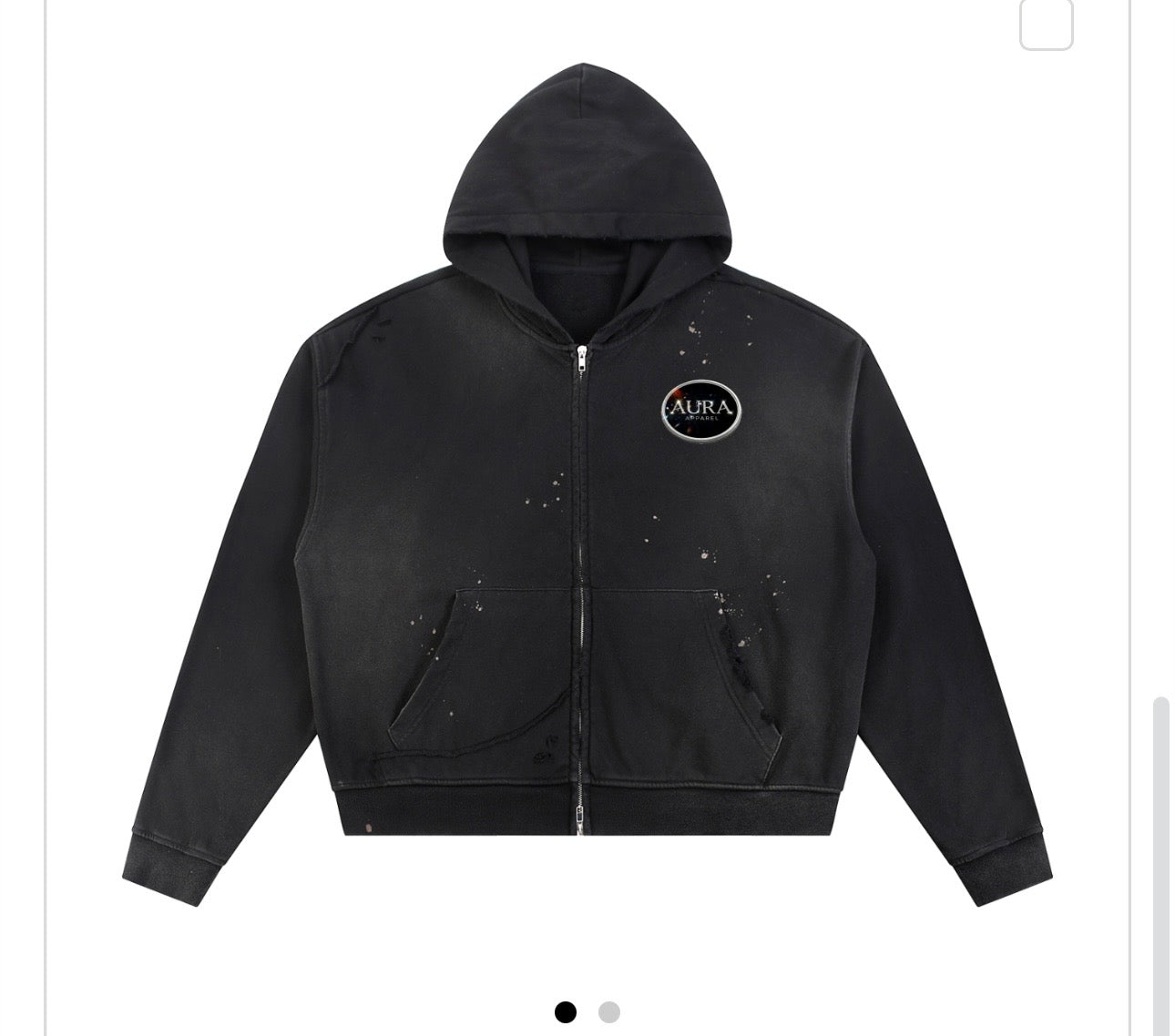 Sun fade Zip Hoodie