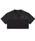 Women Crop V neck Jersey