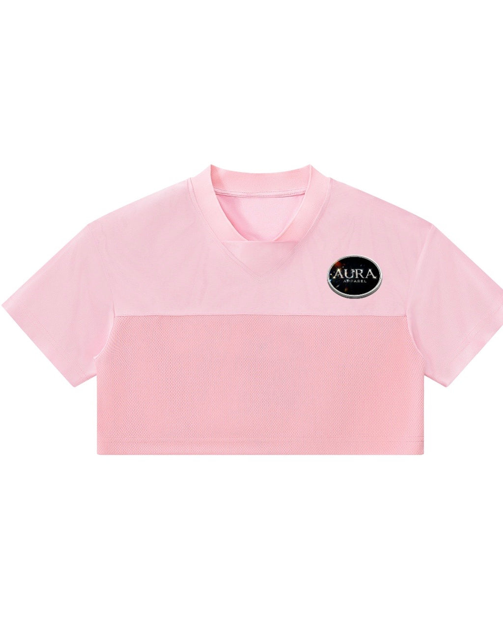 Women Crop V neck Jersey