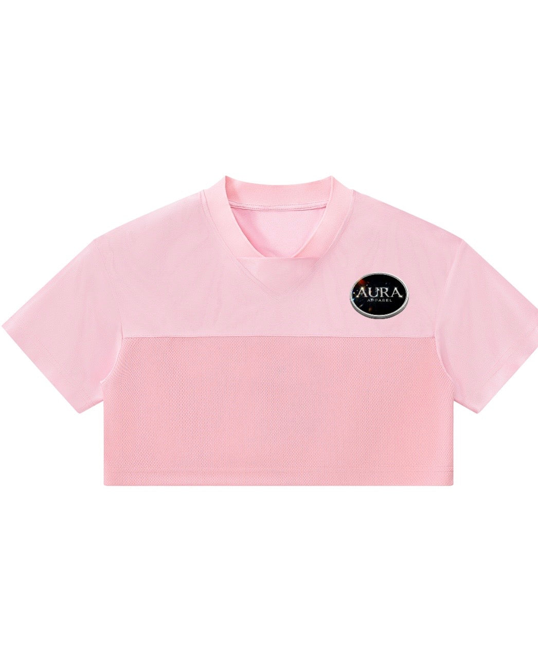Women Crop V neck Jersey